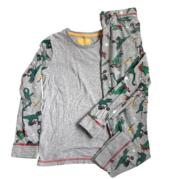 M&S Do Not Disturb Christmas Dinosaur Pajama Set - 11-12 - Picture 1 of 10